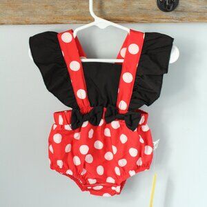 Shein Size 1-3M Minnie Mouse Theme Romper Costume